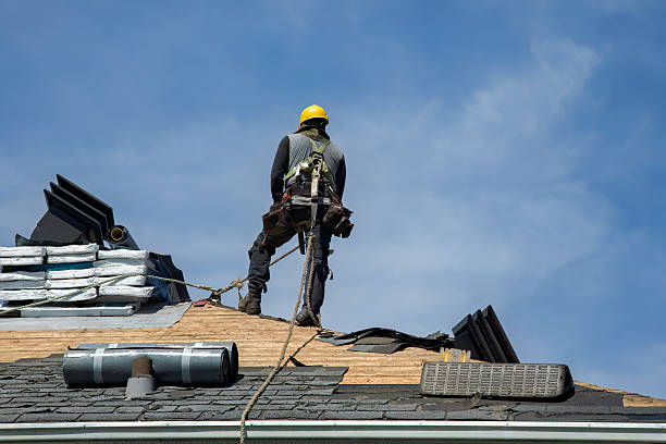 Professional Roofing technician working in Gloversville, NY